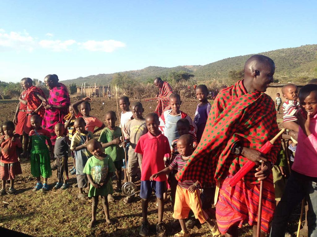 Afrika, Keňa - Maasaiovia v ich dedinke