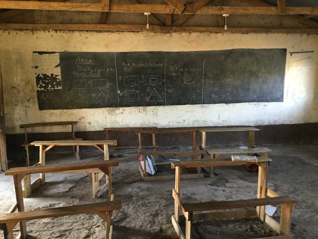 Afrika, Keňa - školská trieda