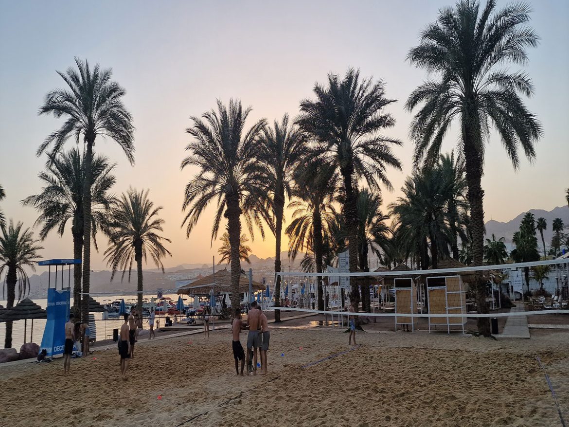 Izrael, Eilat - západ slnka